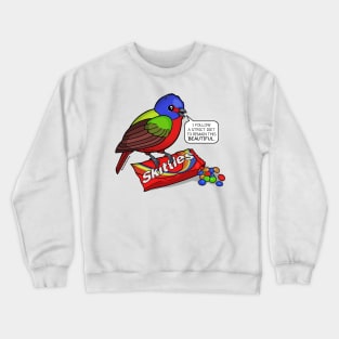 Painted Bunting by Zoodraws, Ver 2 Crewneck Sweatshirt